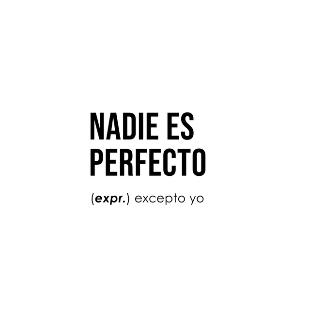 Nadie es perfecto